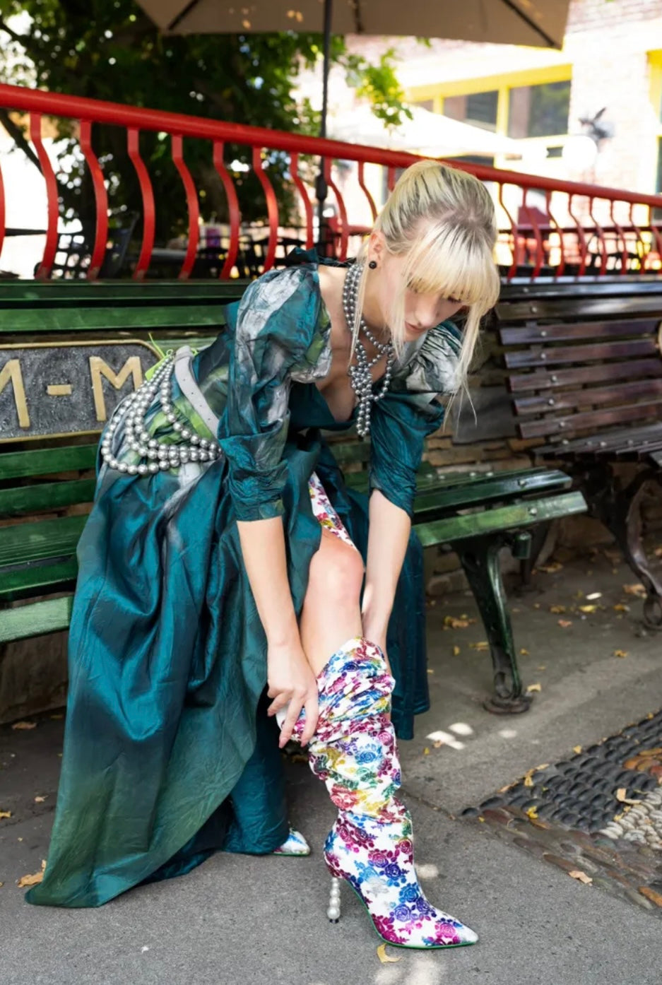 Green Ivy Evening Gown