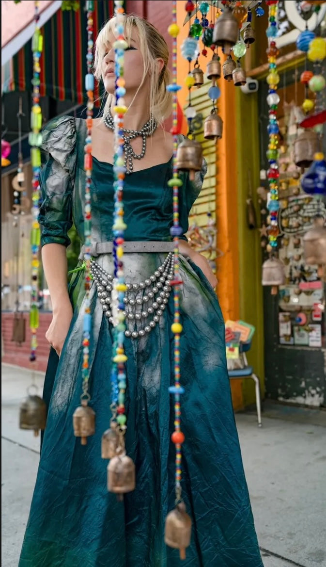 GREEN IVY EVENING GOWN
