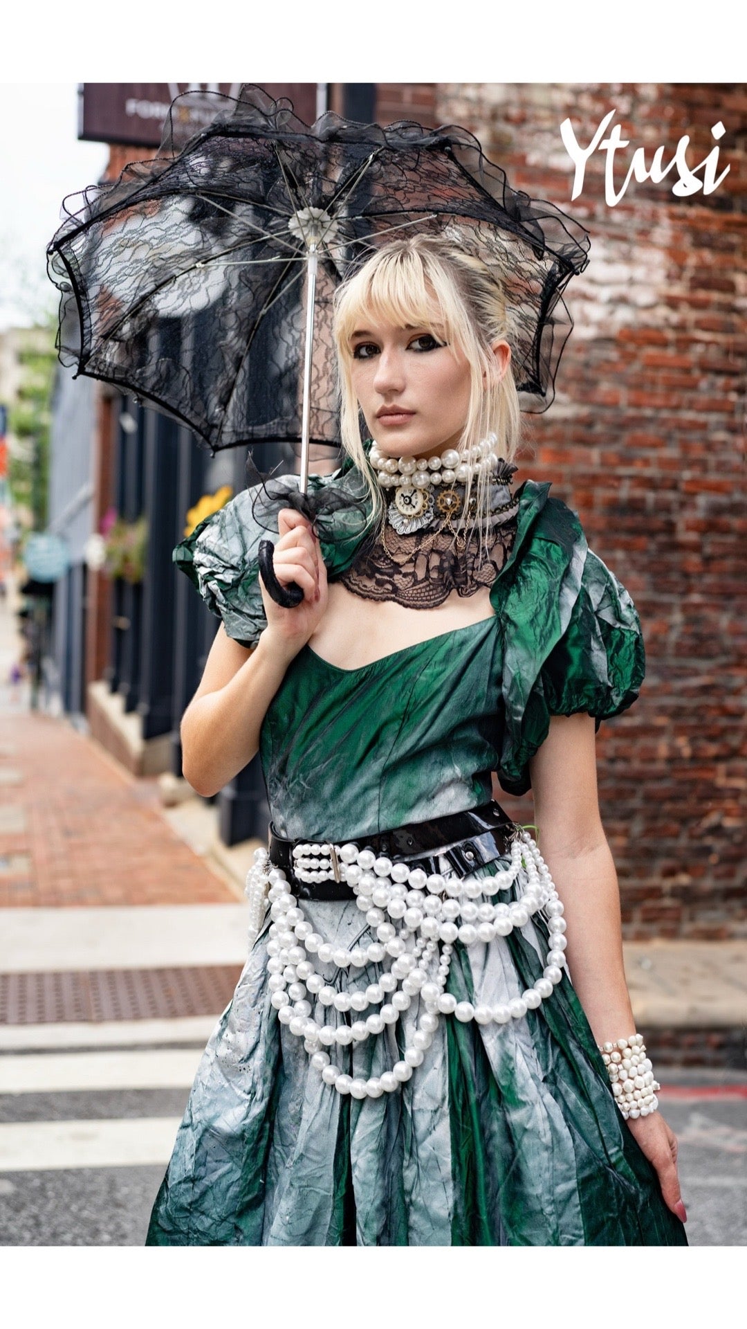 Green Ivy Evening Gown