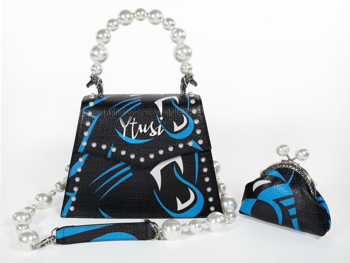 PEARLA HANDBAG | CAROLINA PANTHERS
