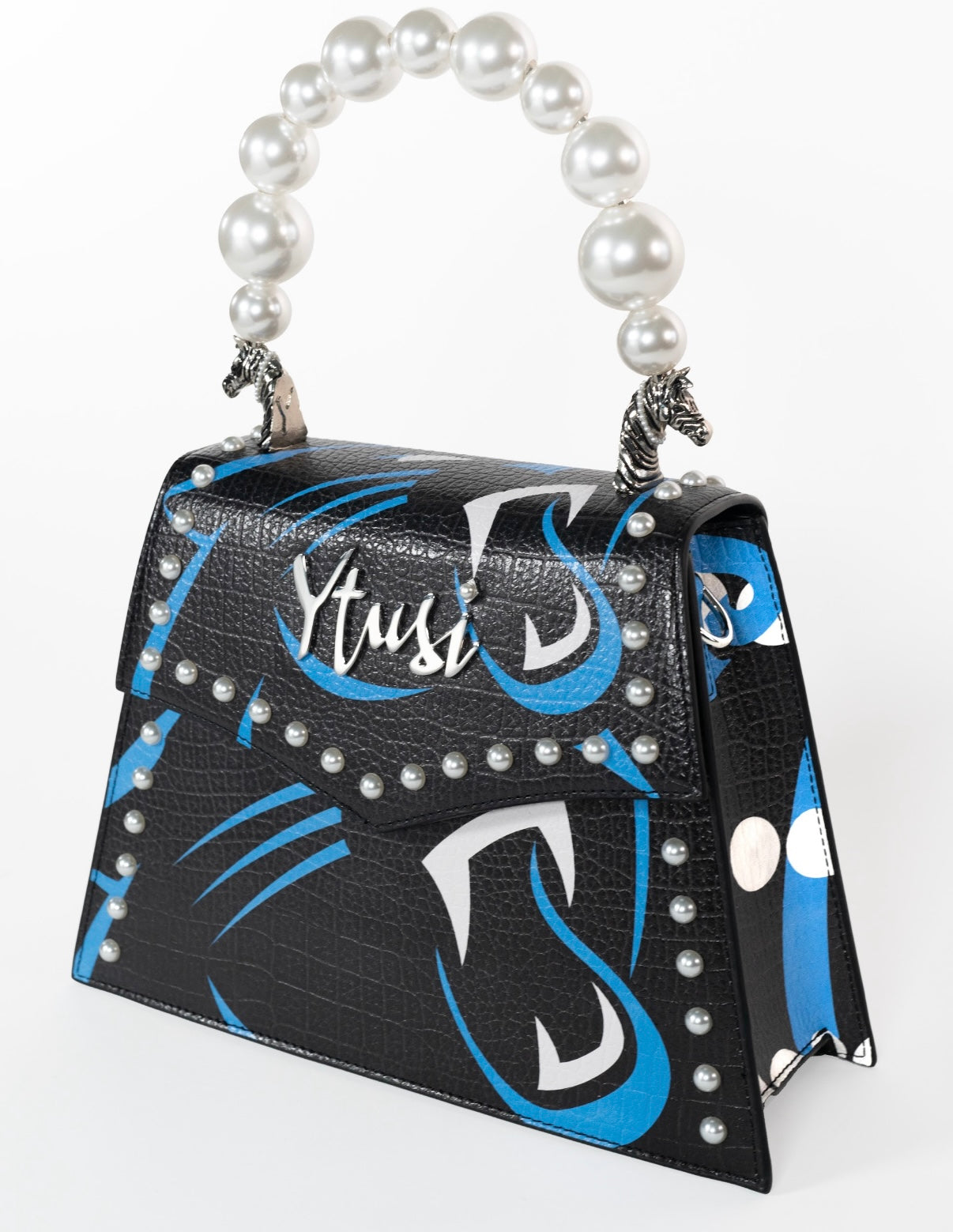 PEARLA HANDBAG | CAROLINA PANTHERS