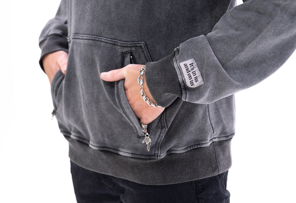 DISTRESSED HOODIE | GRAY