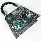 PEARLA HANDBAG | JUNGLE, BLACK PEARL HANDLE
