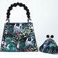 PEARLA HANDBAG | JUNGLE, BLACK PEARL HANDLE