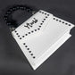 PEARLA HANDBAG | WHITE SNAKE, BLACK PEARL HANDLE